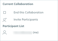 End collaboration session